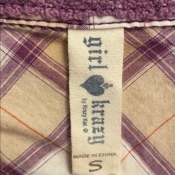 Girl Krazy by Krazy Kat button down shirt small - Picture 3 of 5